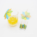 Party decoration cocktail octagon shape umbrella toothpicks 10 CM